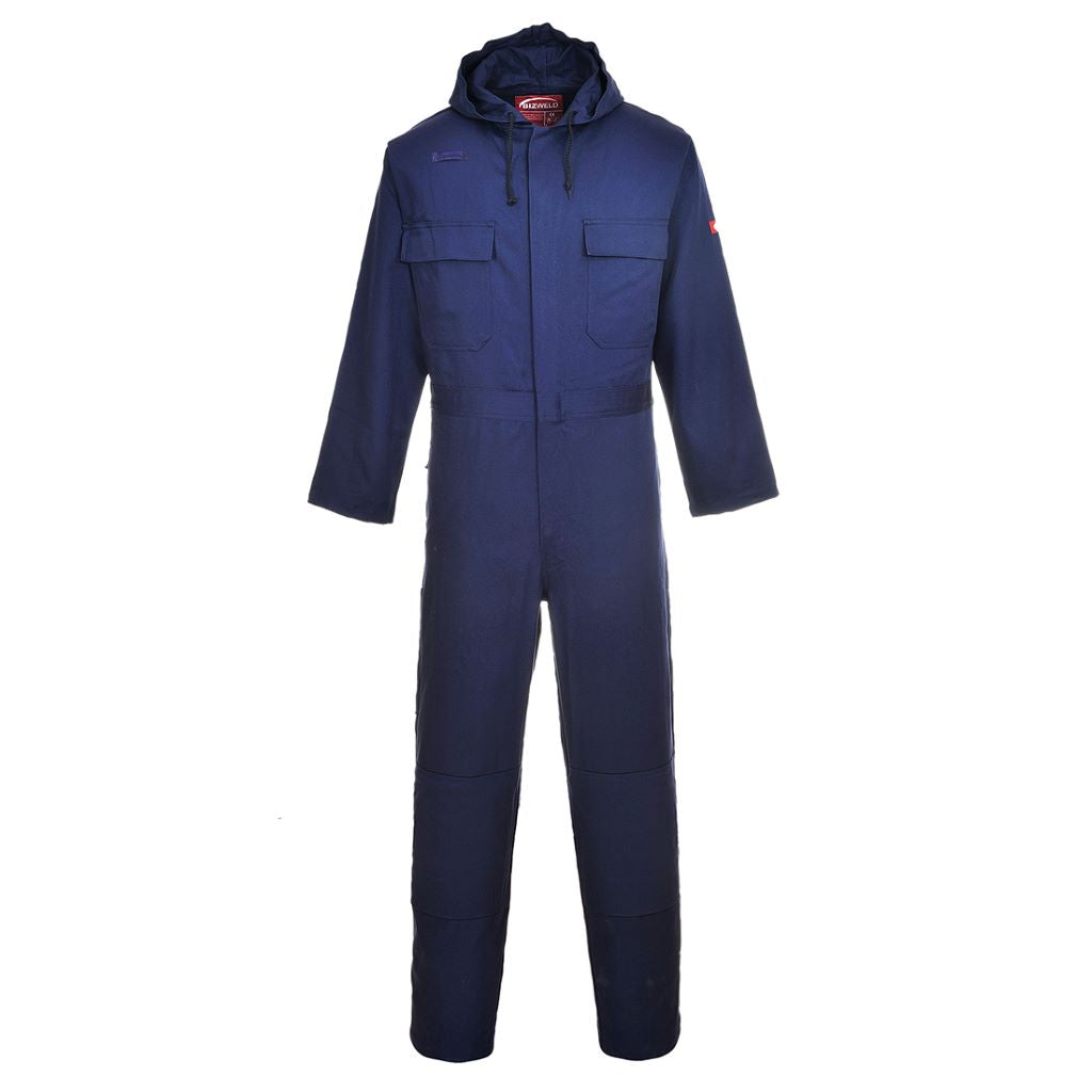 BizWeld Hooded Coverall BIZ6 Navy