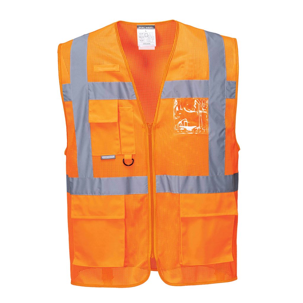 Athens MeshAir Executive Vest C376 Orange