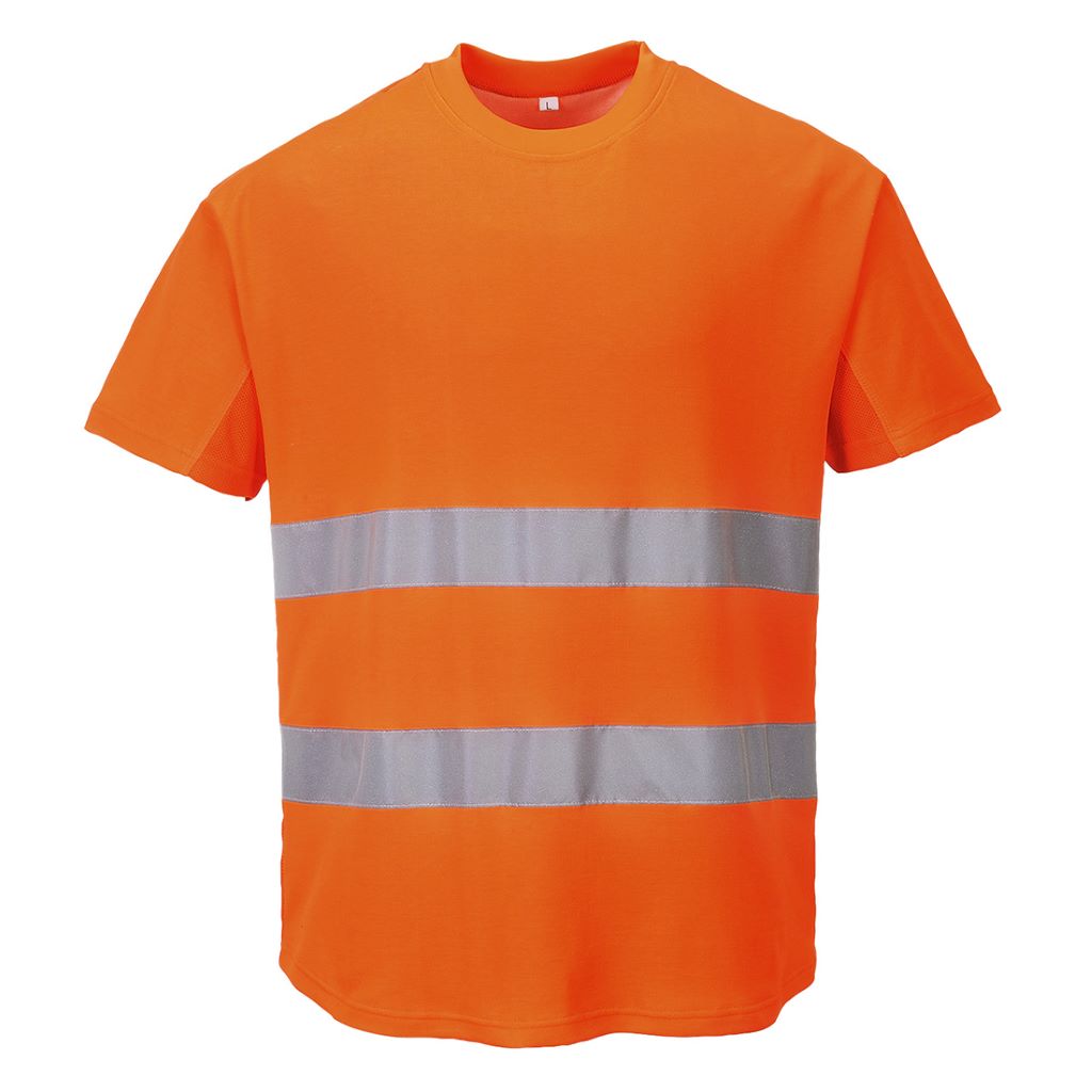 Hi-Vis Mesh T-Shirt C394 Orange