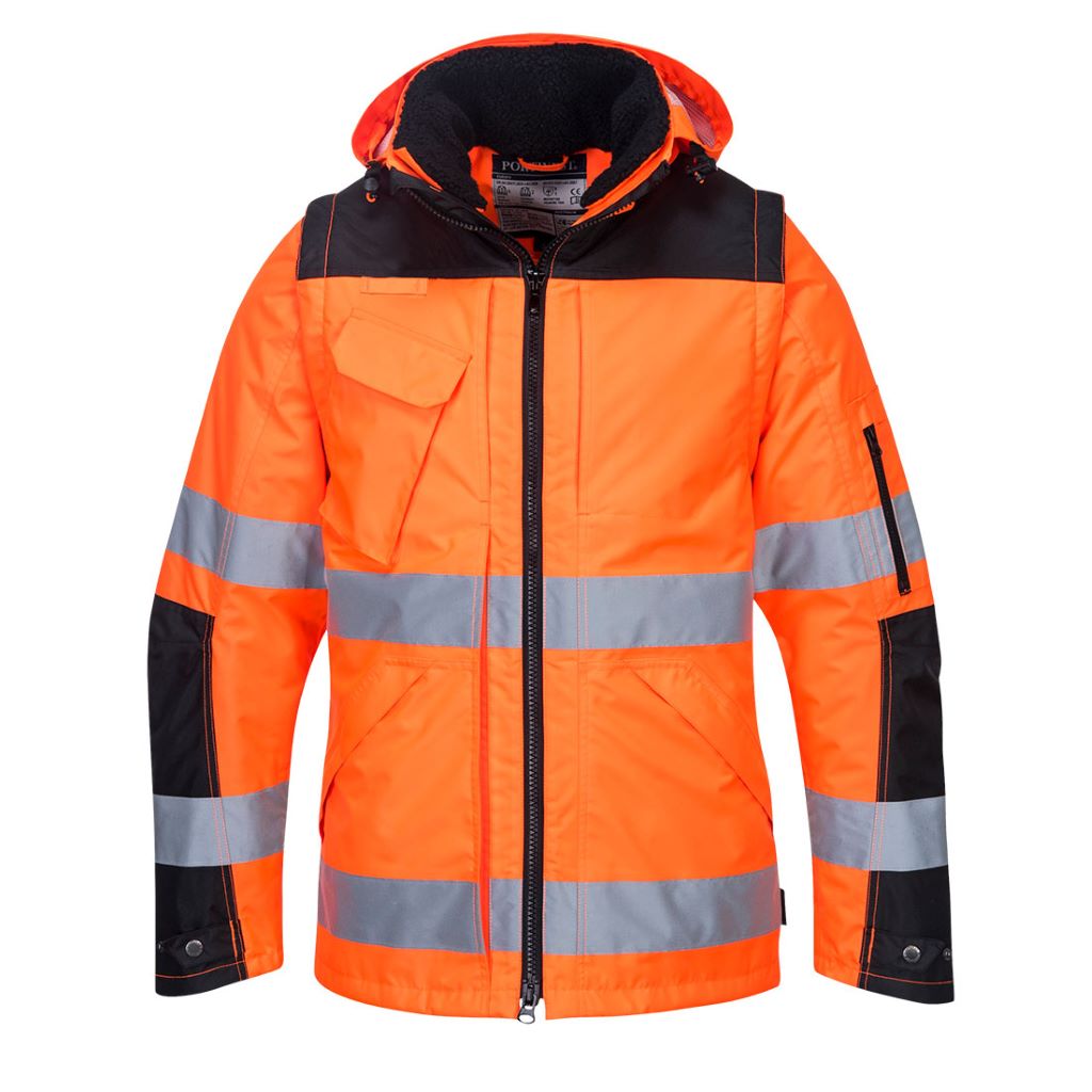 Pro Hi-Vis 3in1 Jacket C469 OrangeBlack