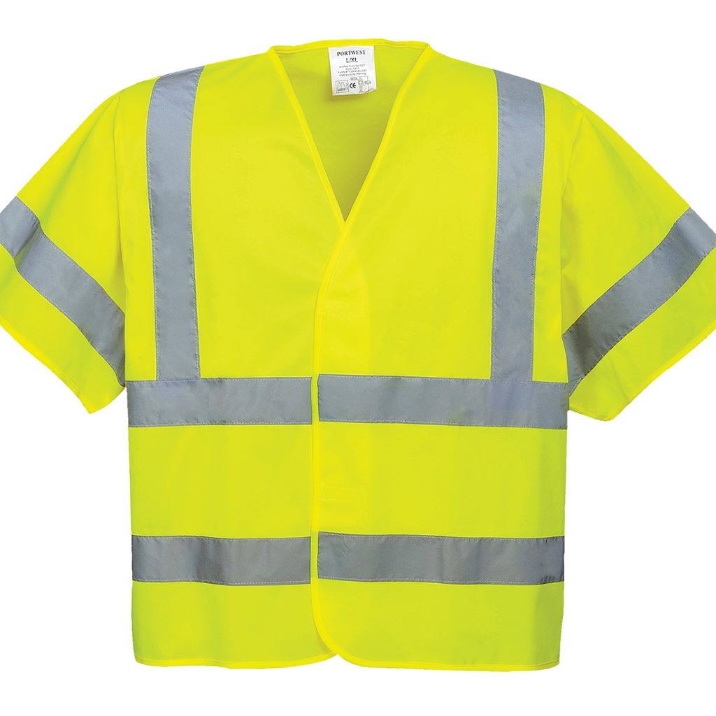 Hi-Vis Short Sleeve Vest C471 Yellow