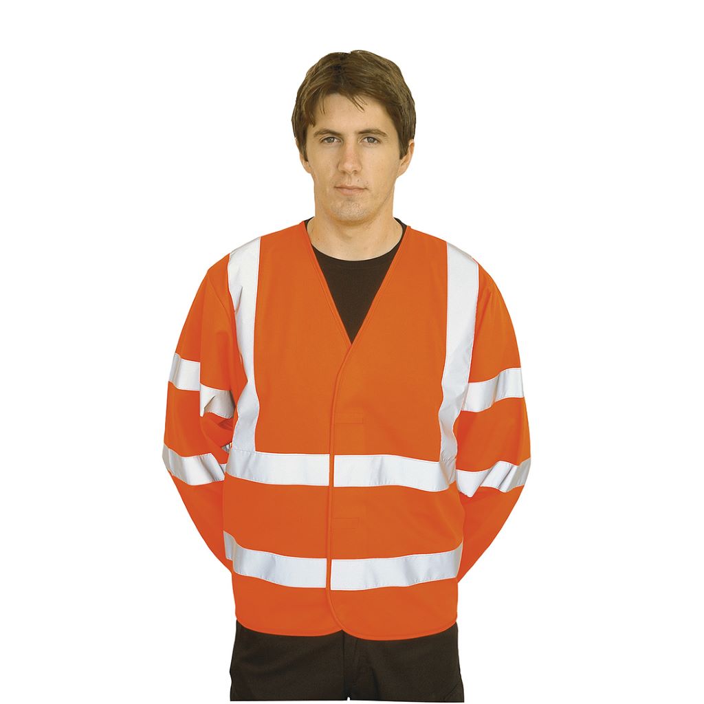Hi-Vis 2 Band Jacket C473 Orange