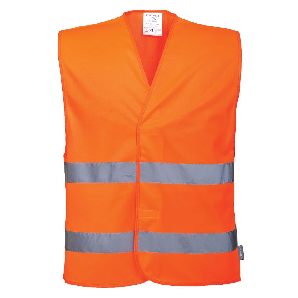 Hi-Vis 2 Band Vest C474 Orange