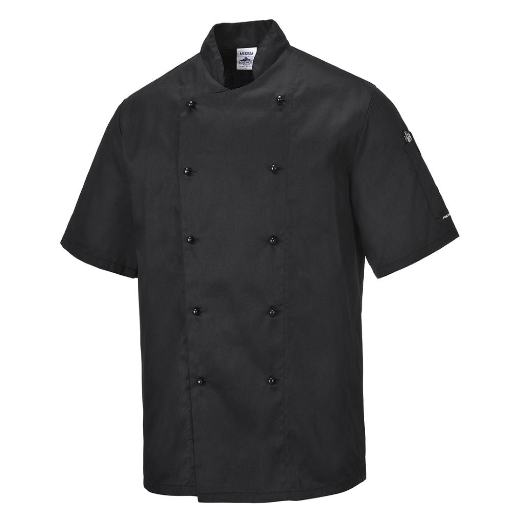 Kent Chefs Jacket C734 Black