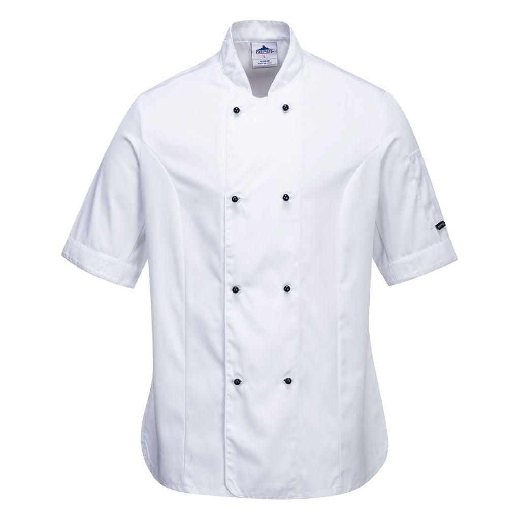 Rachel Chef Jacket  S/S C737 White