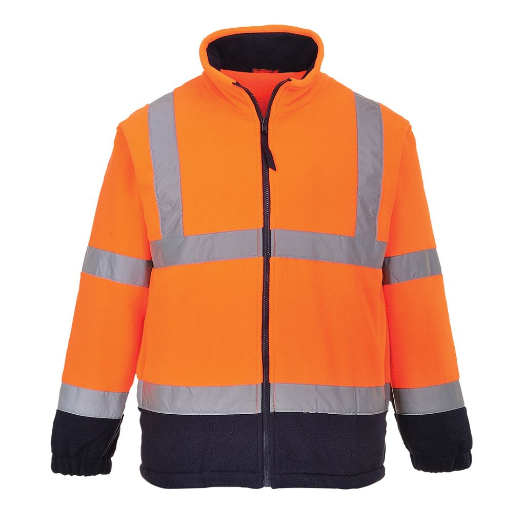 Hi-Vis 2-Tone Fleece F301 OrangeNavy