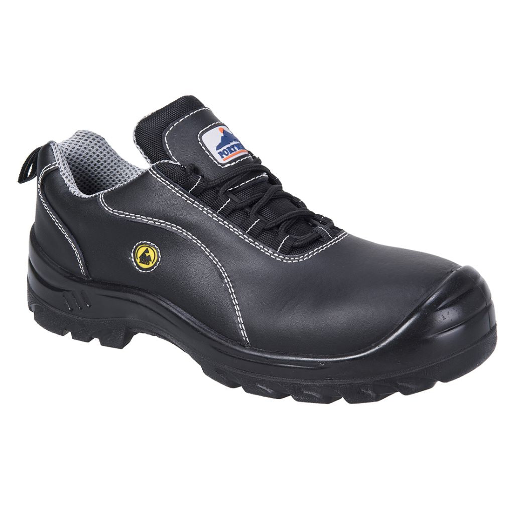ESD Leather Safety Shoe  S1 FC02 Black