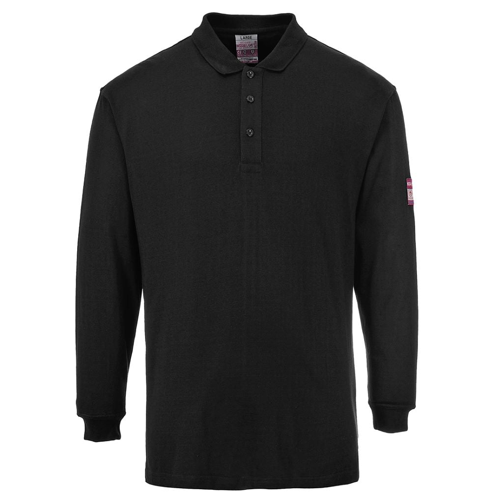 FR Antistatic Polo Shirt FR10 Black