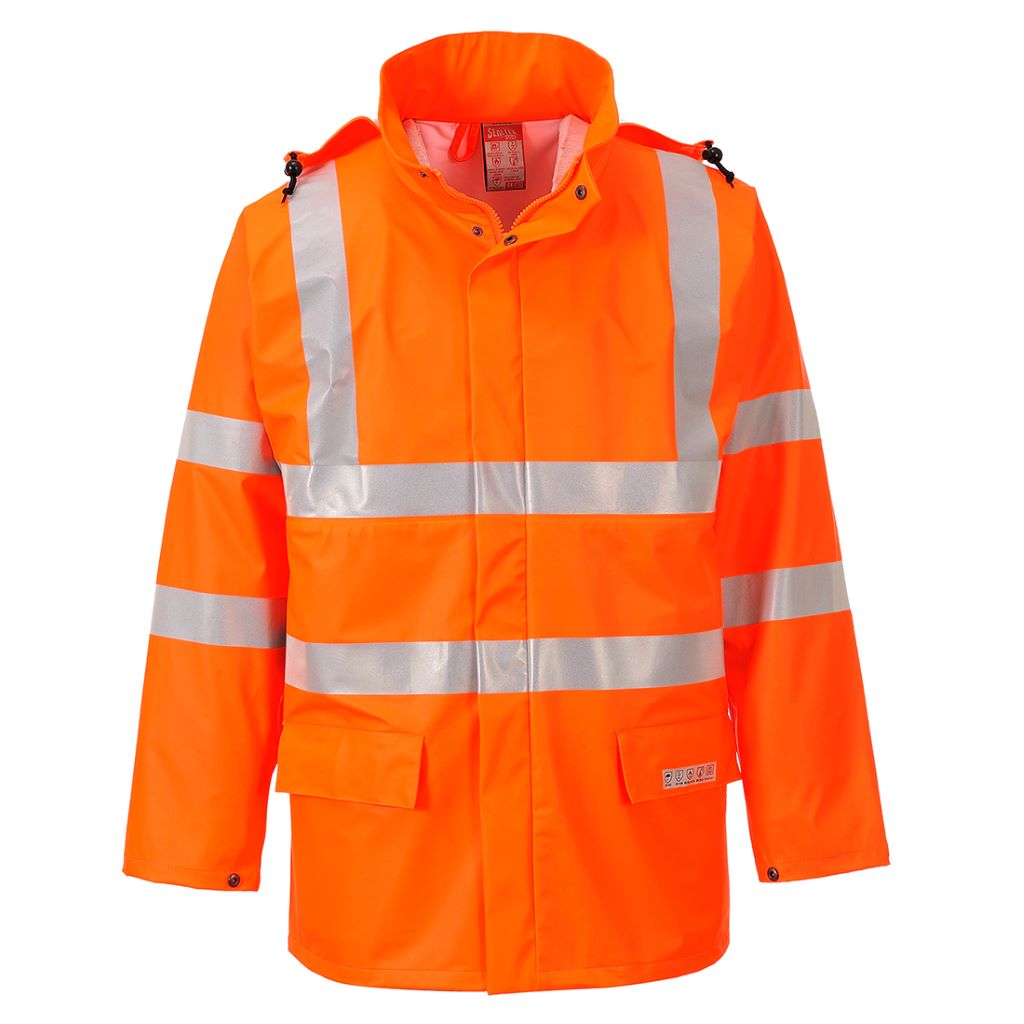 Sealtex Flame Hi-Vis Jacket FR41 Orange