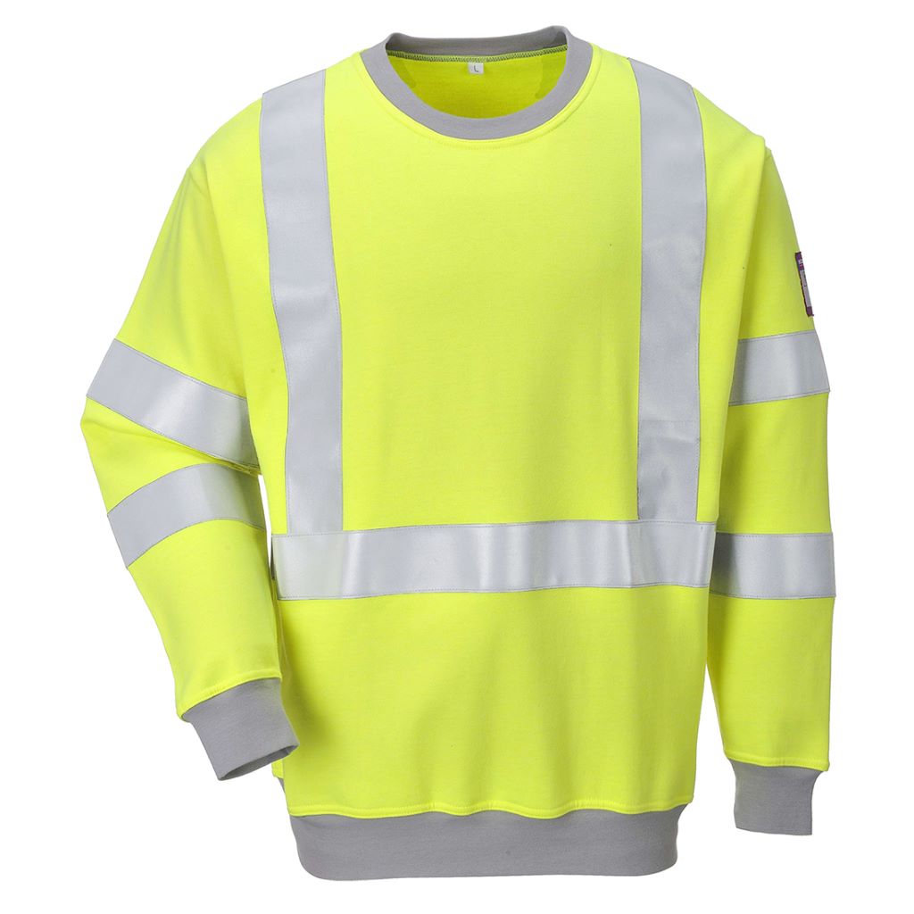 FR Hi-Vis Sweatshirt FR72 Yellow