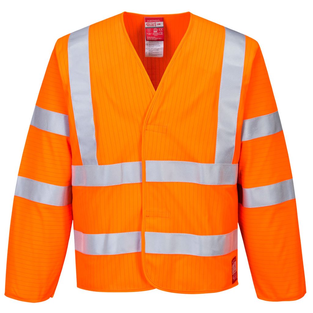 FR Hi-Vis Antistatic Jacket FR85 Orange