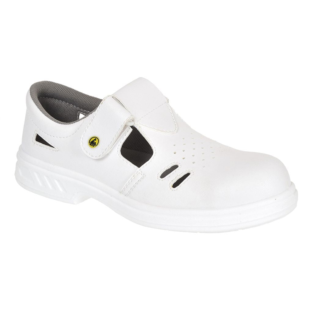 Steelite ESD Safe Sandal S1CL3 FW48 White