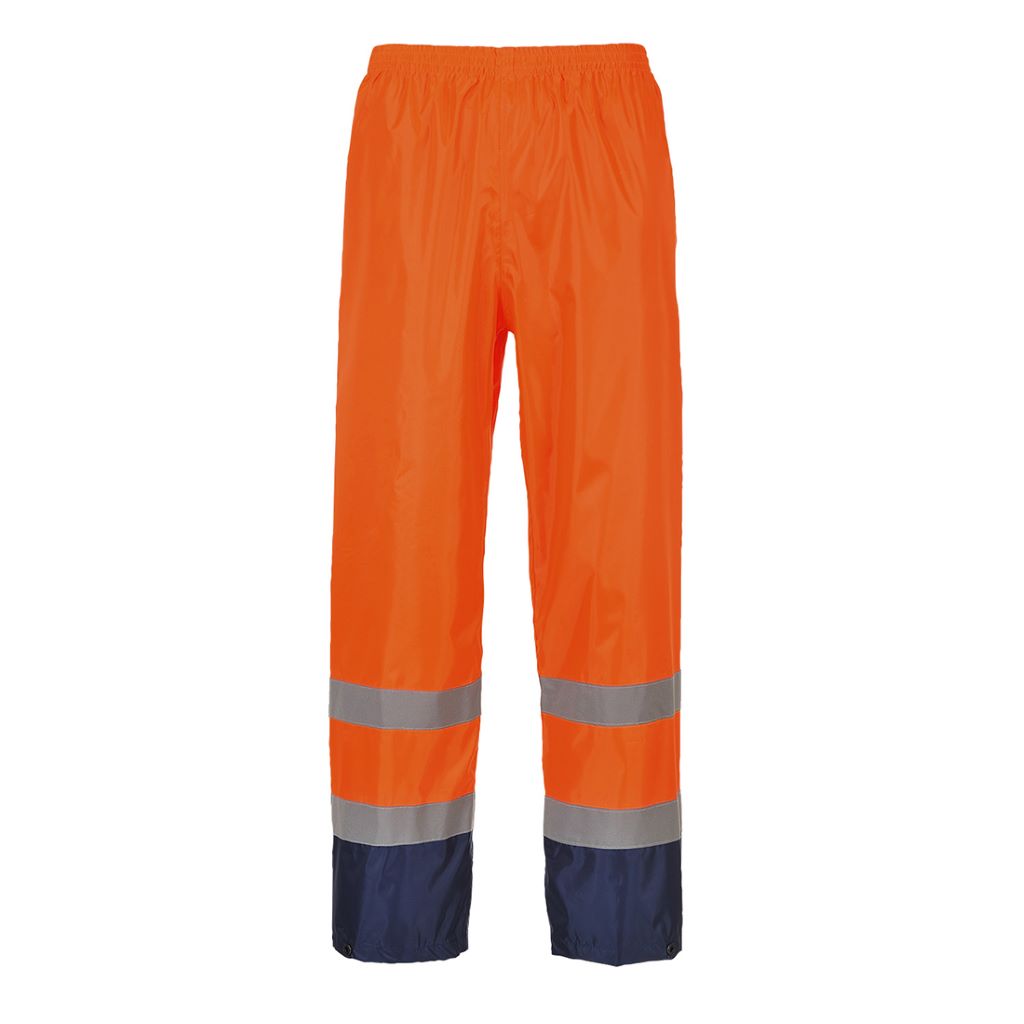 Hi-Vis Classic Contrast Trouse H444 OrangeNavy