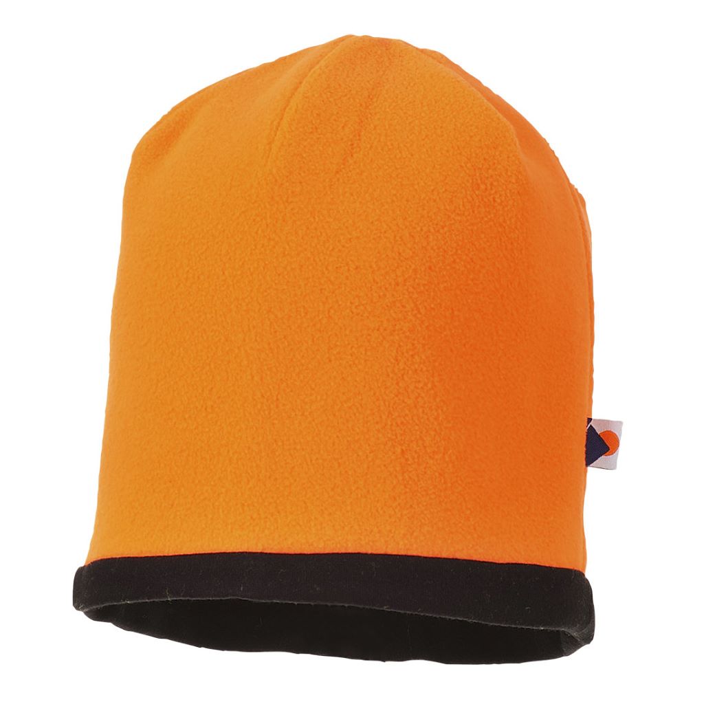 Reversible Hi-Vis Beanie Hat HA14 OrangeBlack