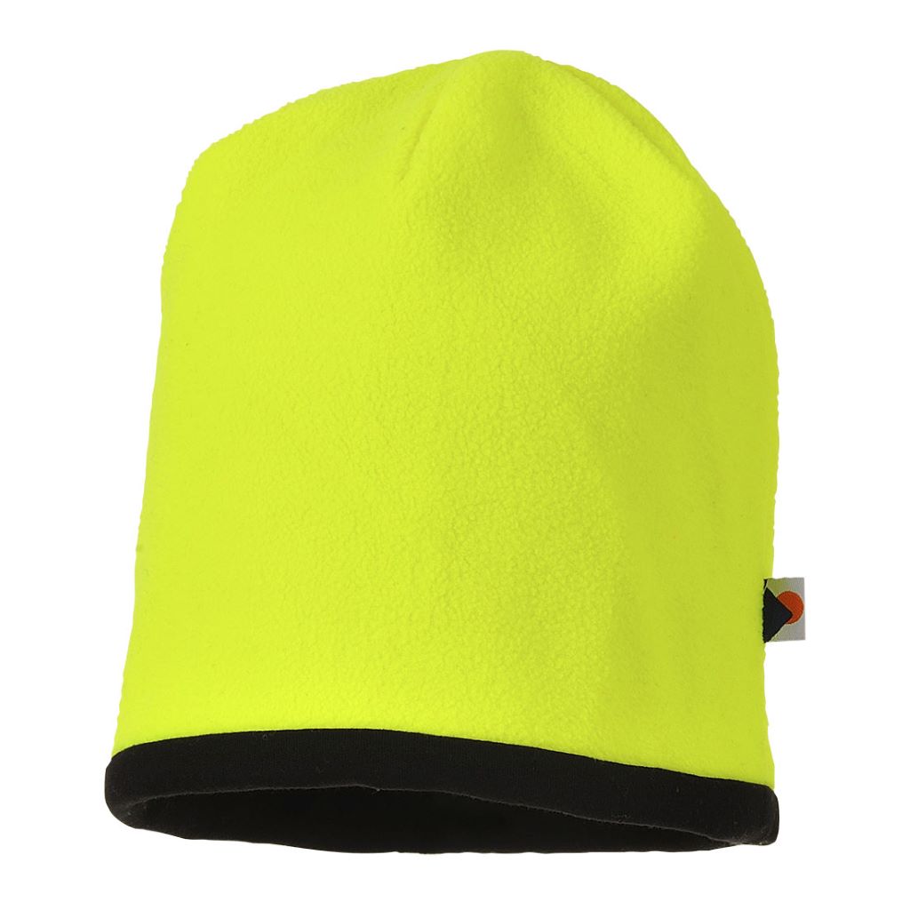 Reversible Hi-Vis Beanie Hat HA14 YellowBlack