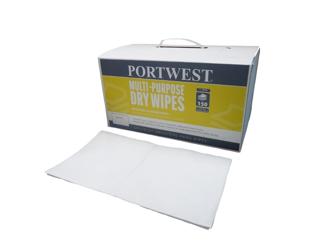 Multi Purpose Dry Wipes (150) IW90 White