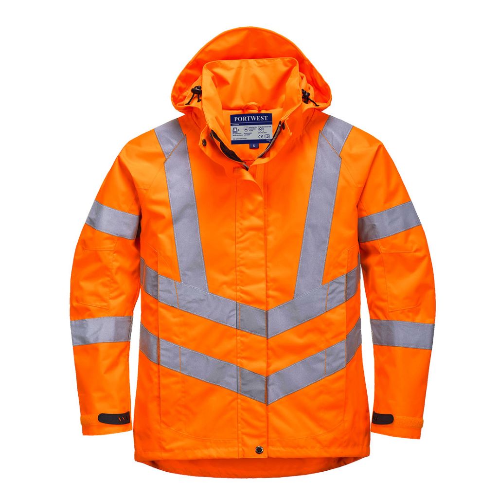 Ladies HiVis Breathable Jacket LW70 Orange
