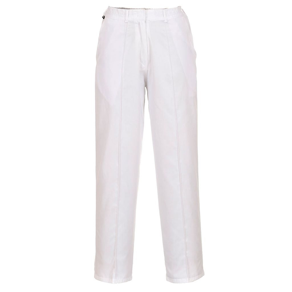 Ladies Elasticated Trousers LW97 White
