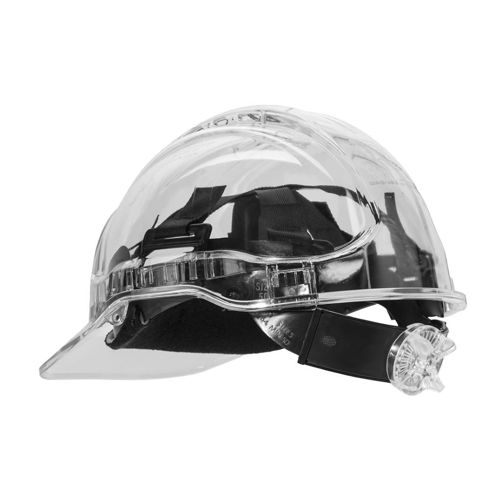 Peak View Ratchet Vent Helmet PV60 Clear
