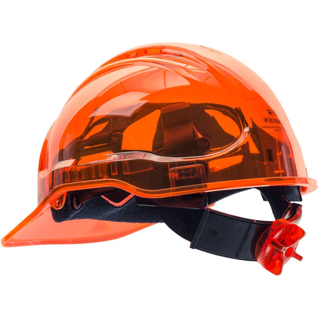 Peak View Ratchet Vent Helmet PV60 Orange