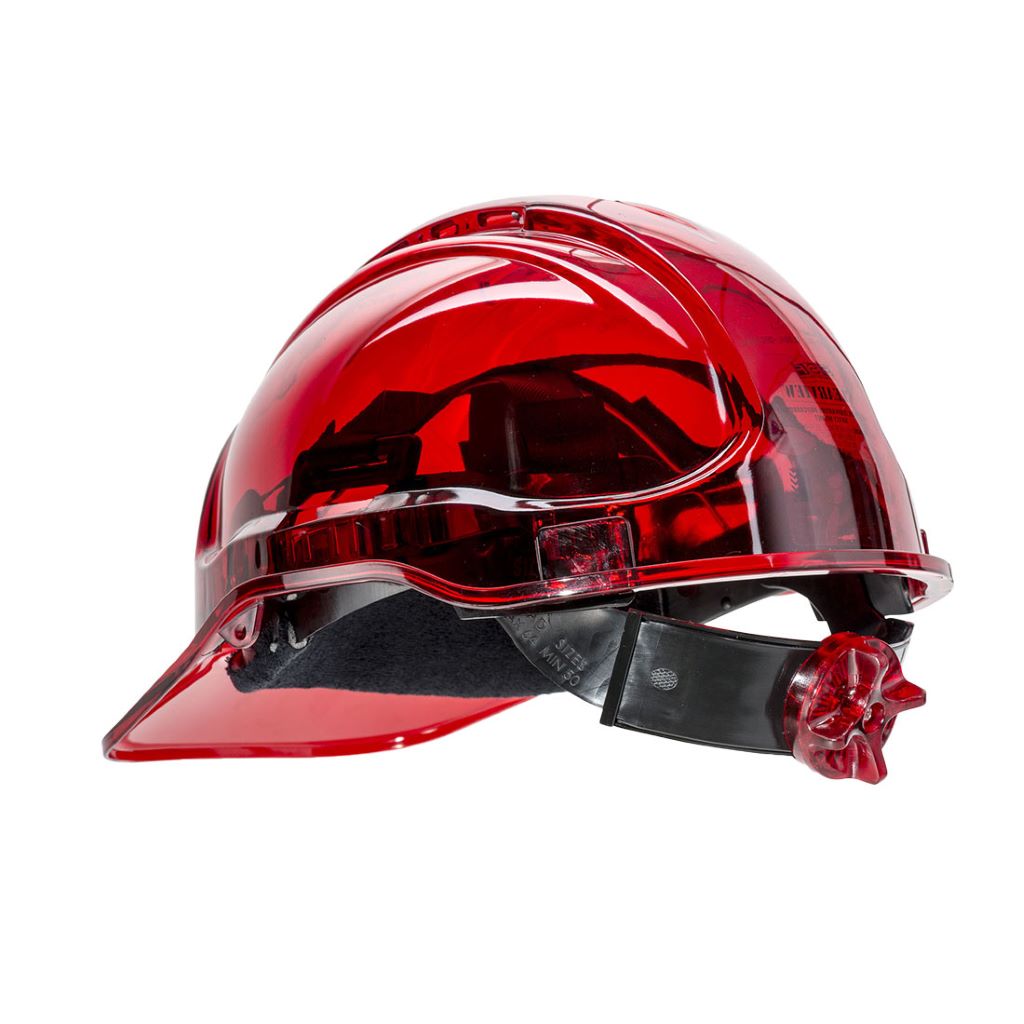 Peak View Ratchet Vent Helmet PV60 Red