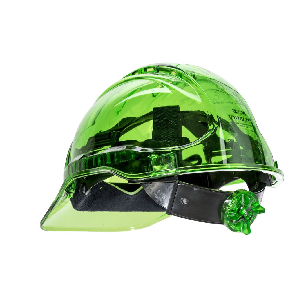 Peak View Ratchet Hard Hat PV64 Green