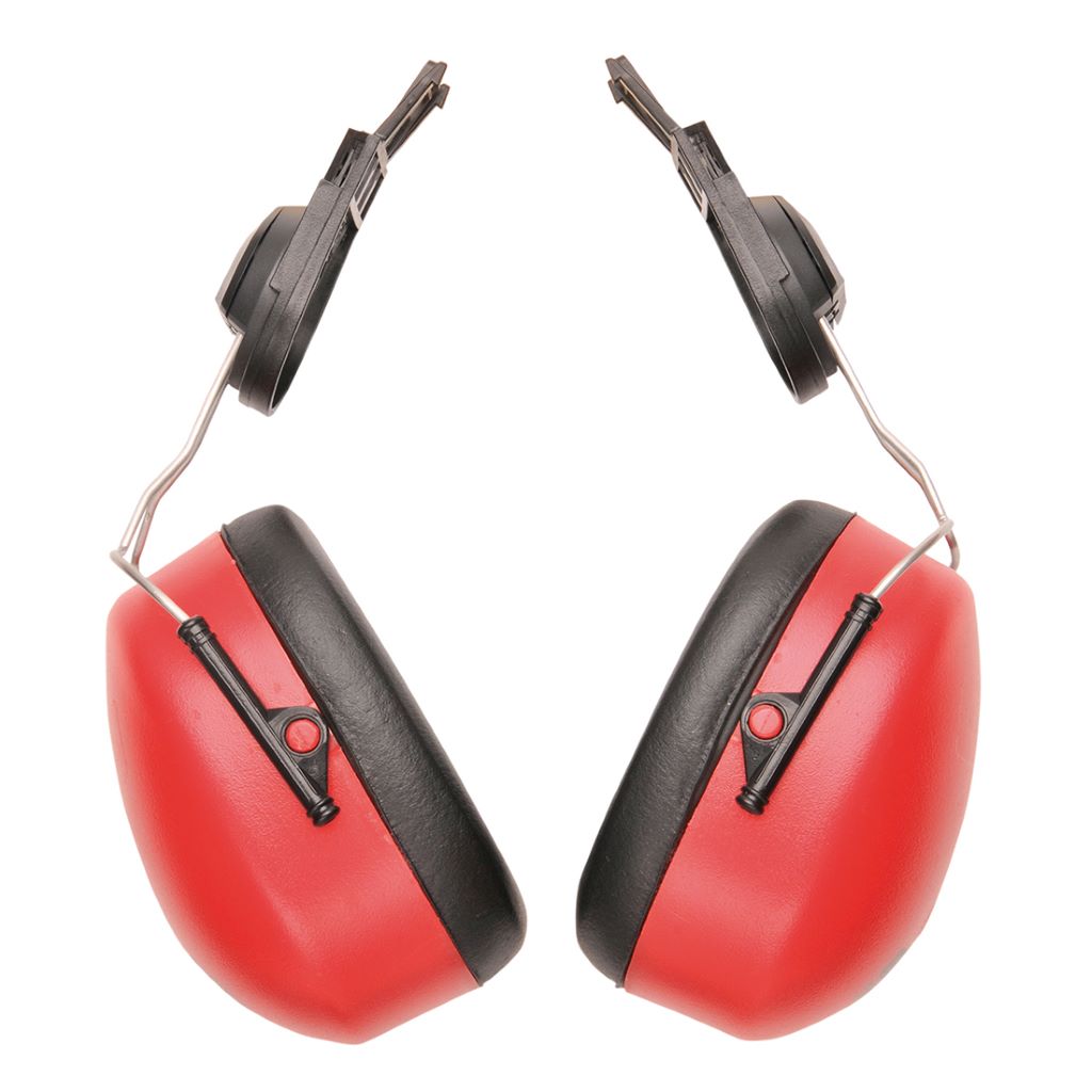 Endurance Clip-On Ear Muffs PW47 Red