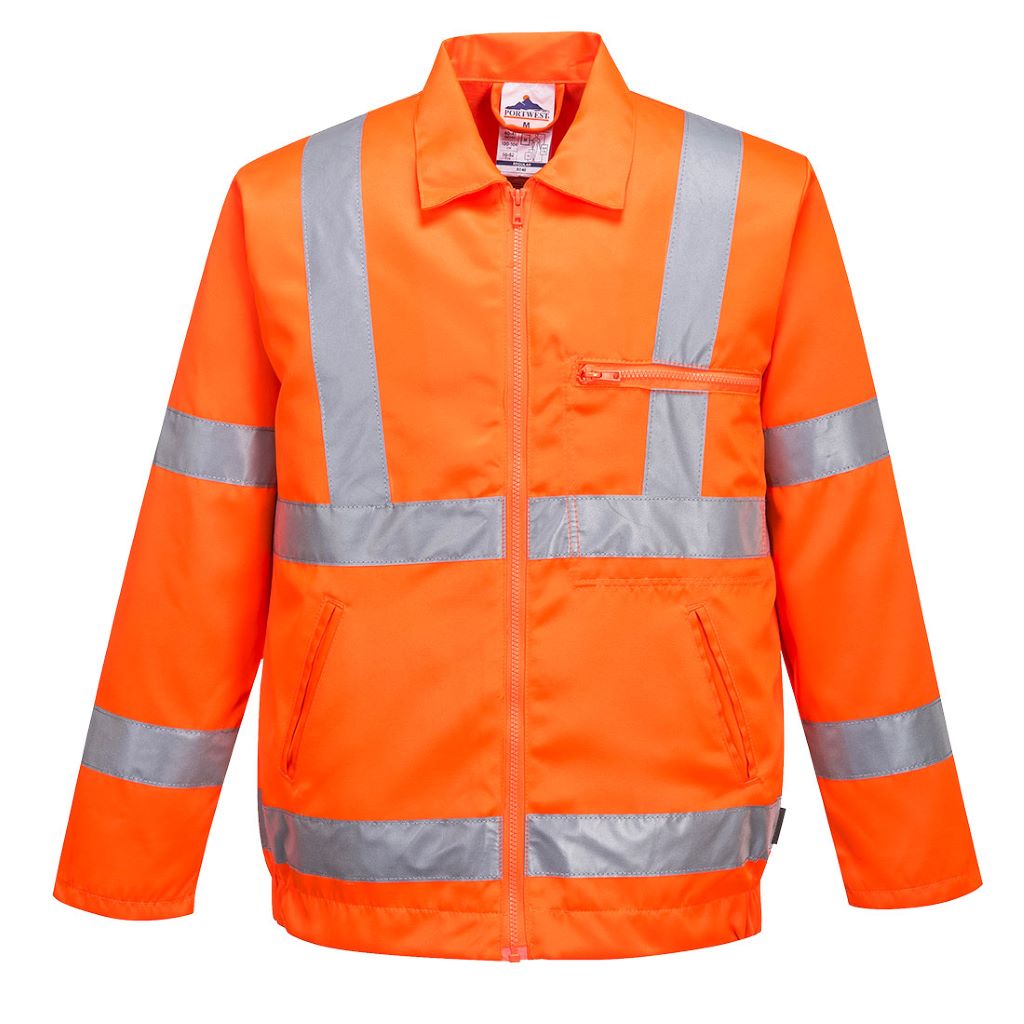 Hi-Vis Polycotton Jacket RIS RT40 Orange