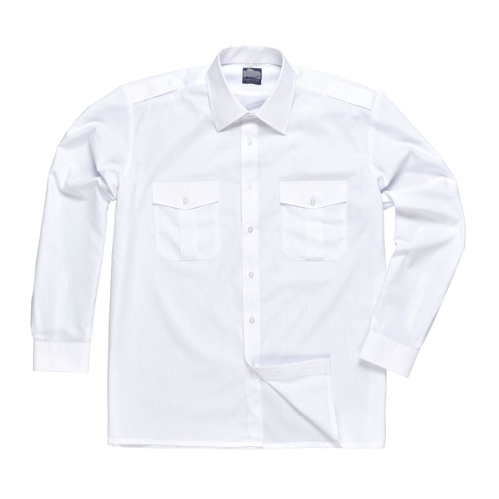 Pilot Shirt Long Sleeve S102 White