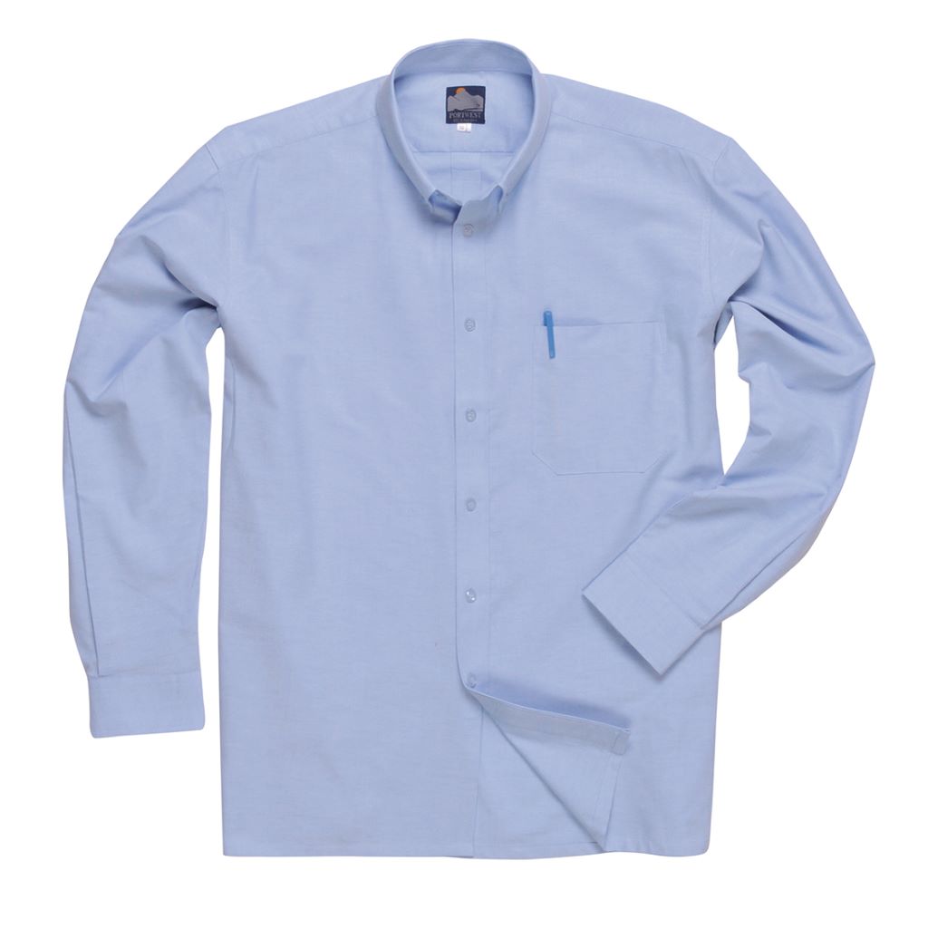 Oxford Shirt Long Sleeve S107 Blue
