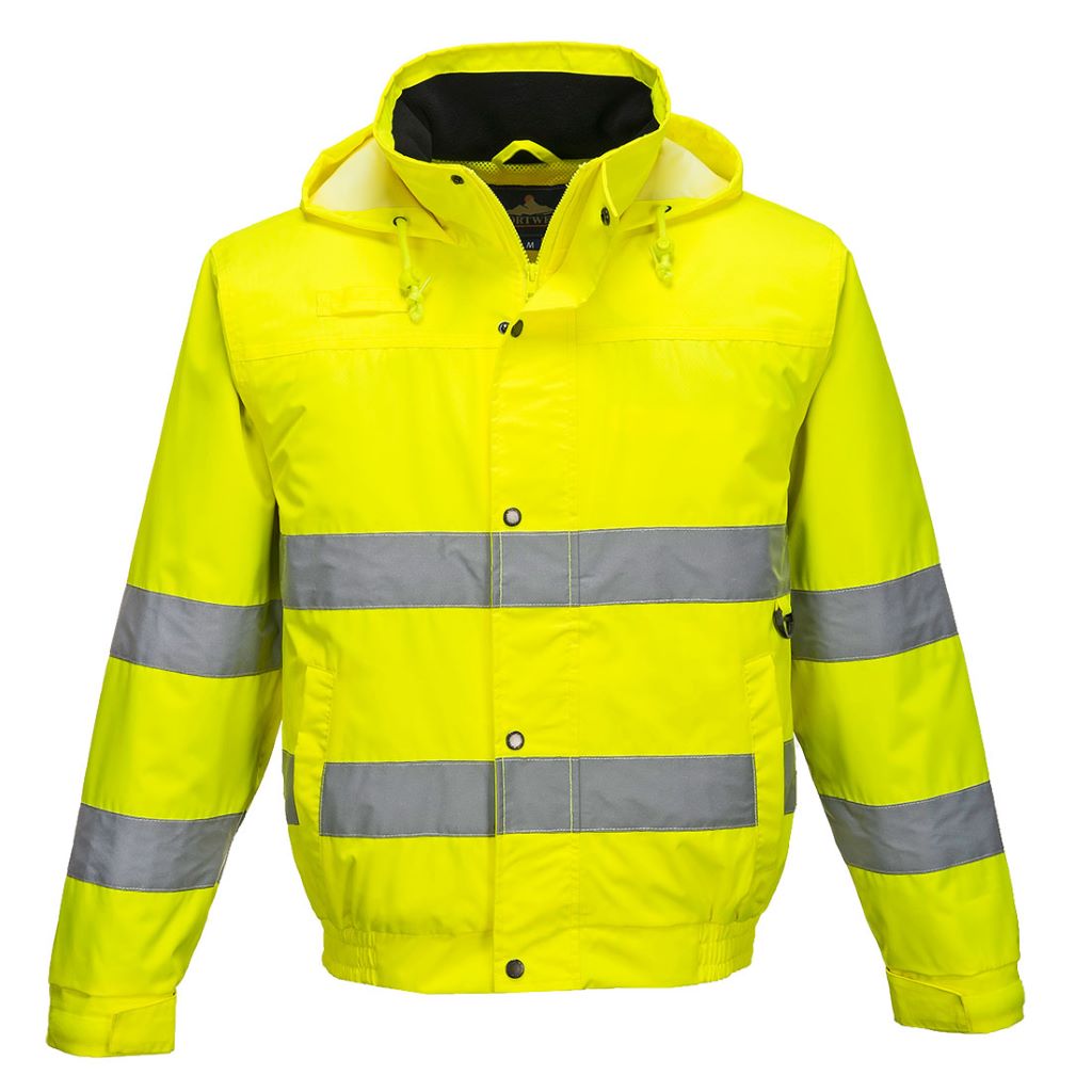 Hi-Vis Lite Bomber Jacket S161 Yellow