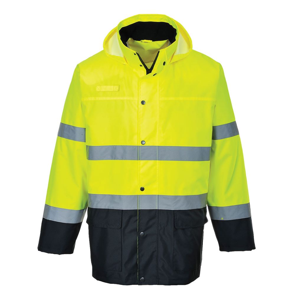 Lite 2-Tone Traffic Jacket S166 YellowNavy