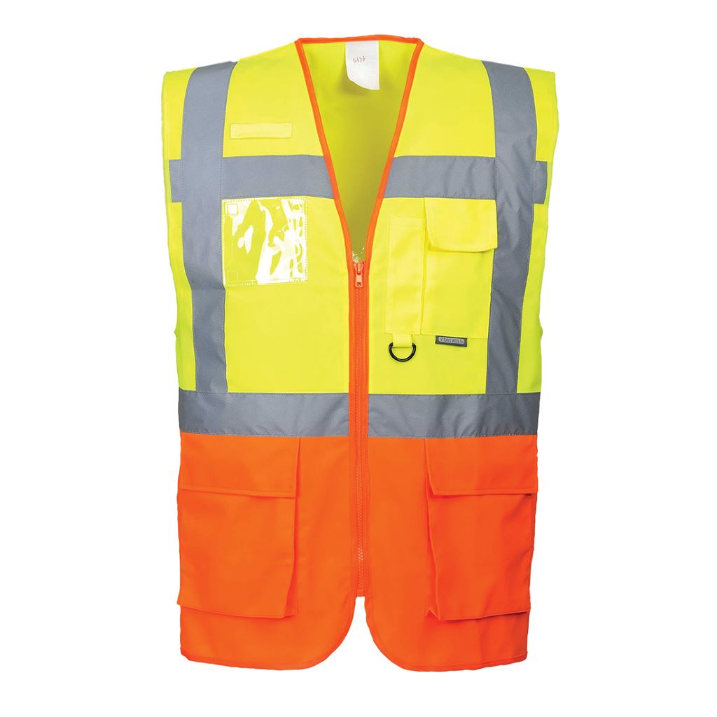Prague Executive Vest S376 YellowOrange