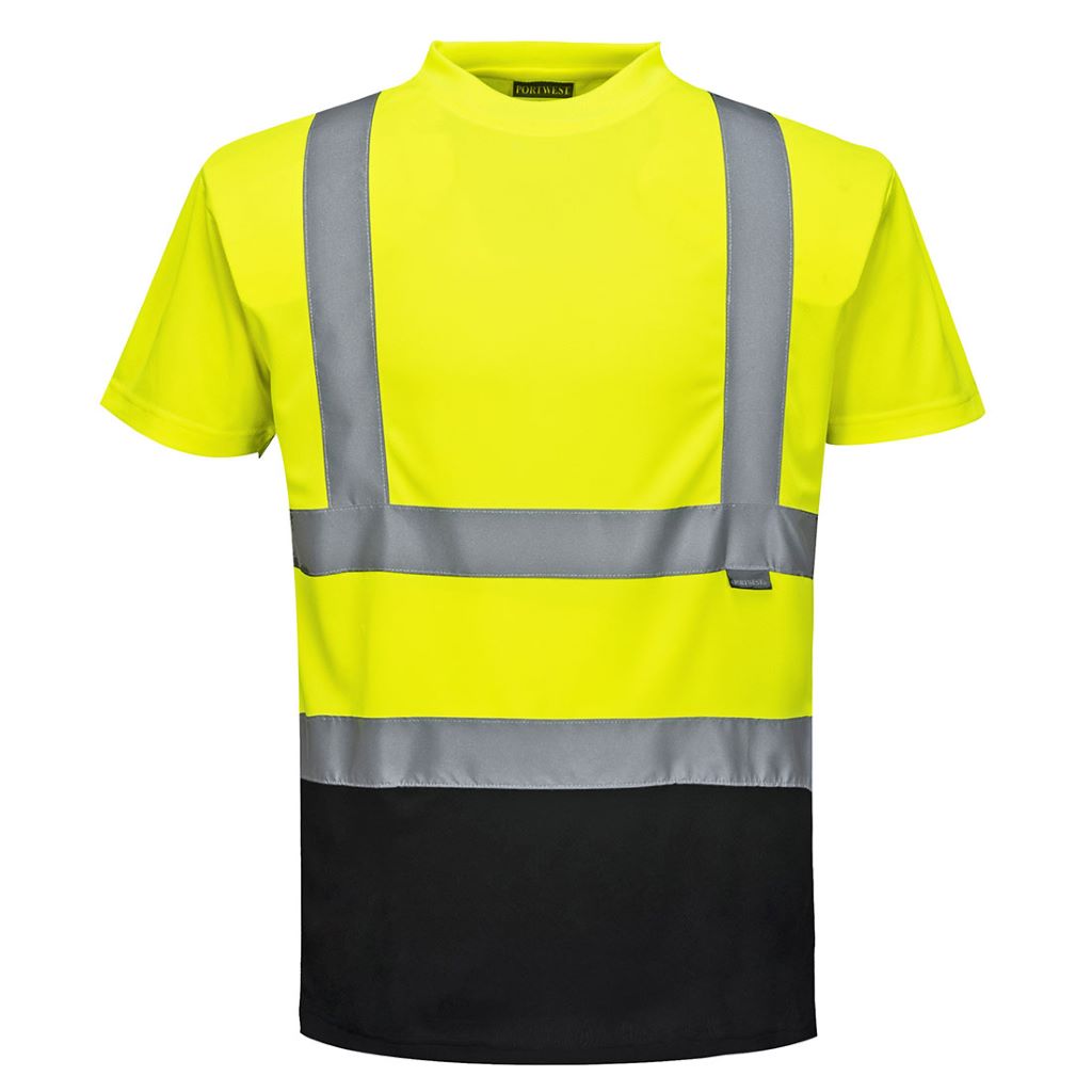 Hi-Vis 2-Tone T-Shirt S378 YellowBlack