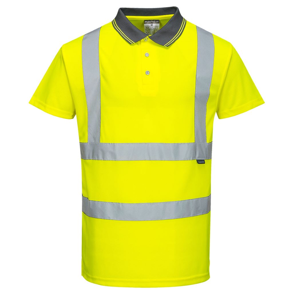 Hi-Vis S/S Polo Shirt S477 Yellow