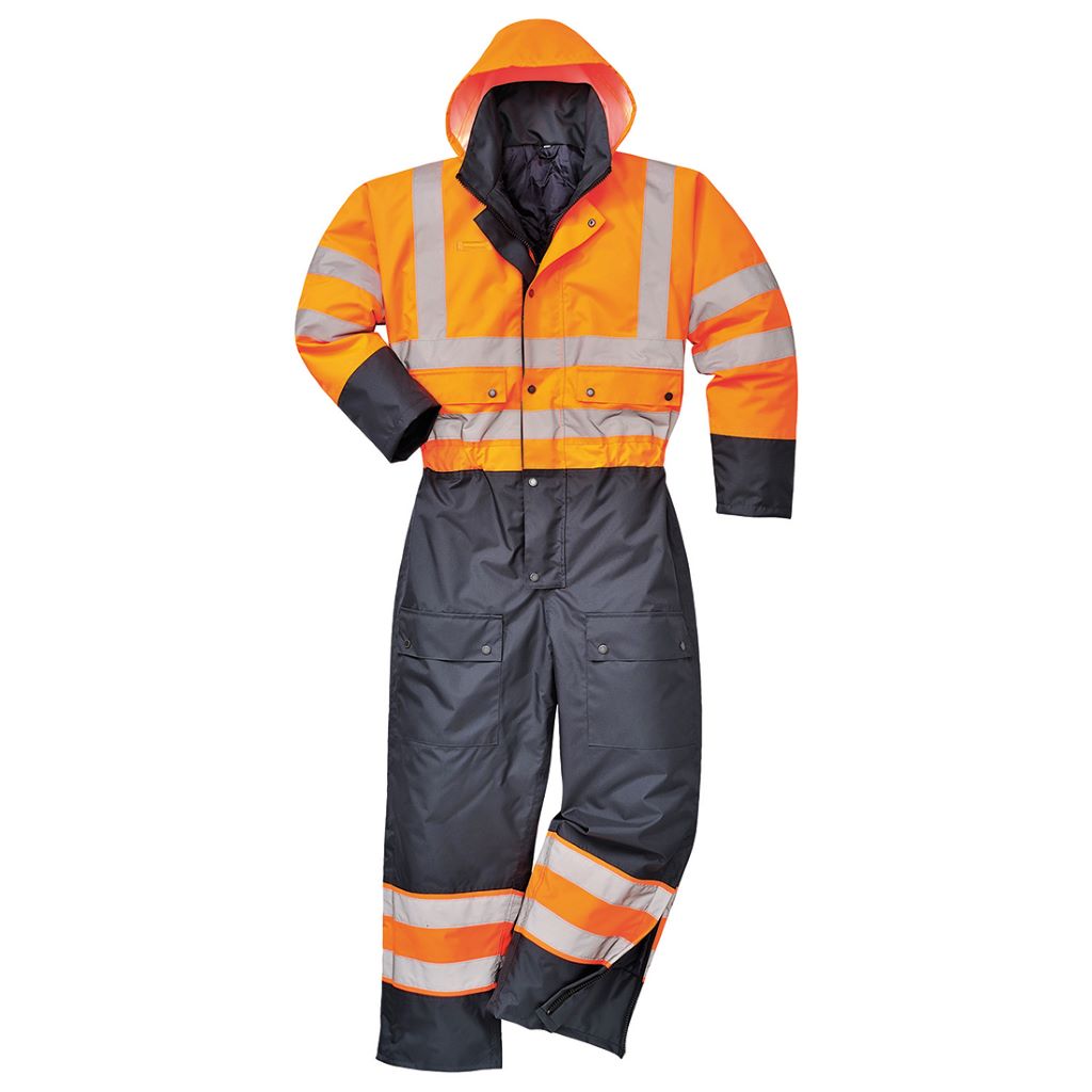 Contrast Coverall Lined S485 OrangeNavy