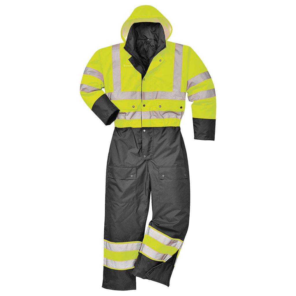 Contrast Coverall Lined S485 YellowBlack