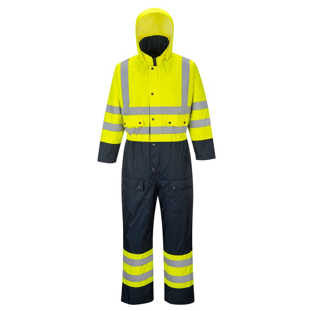 Contrast Coverall Lined S485 YellowNavy
