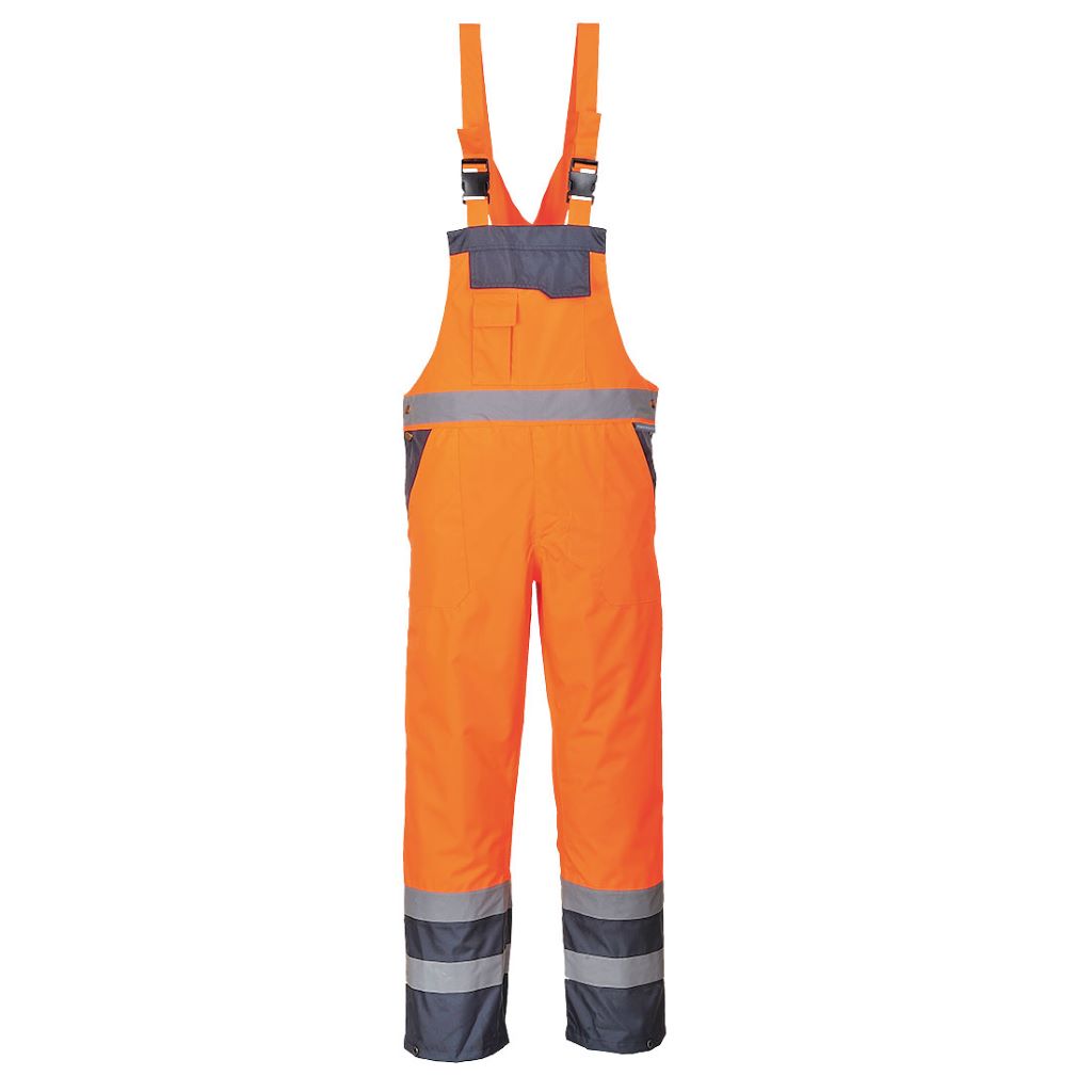 Contrast Bib & Brace S488 OrangeNavy