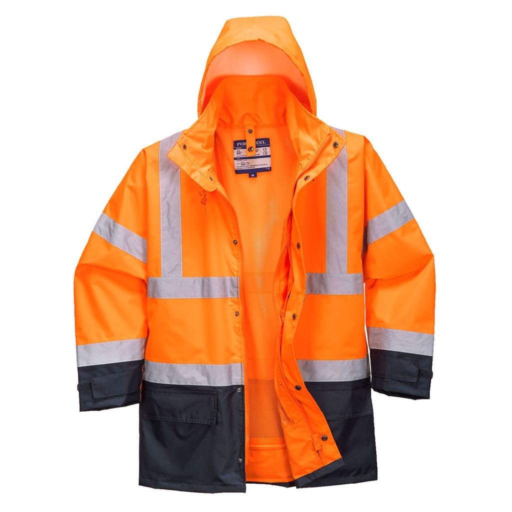 5in1 Hi-Vis Executive Jacket S768 OrangeNavy
