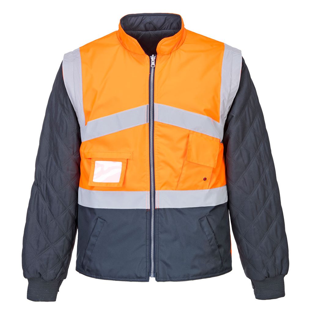 Hi-Vis 2-Tone Jacket S769 OrangeNavy