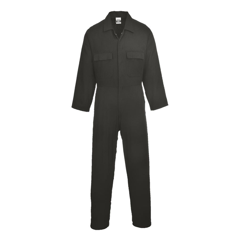 Euro Cotton Boilersuit S998 Black