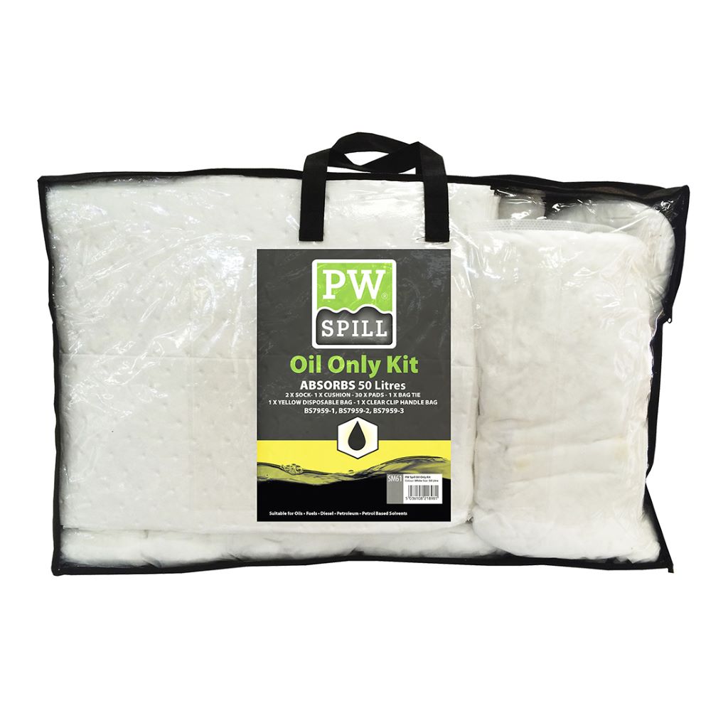 Oil Only Spill Kit 50L  (Pk3) SM61 White