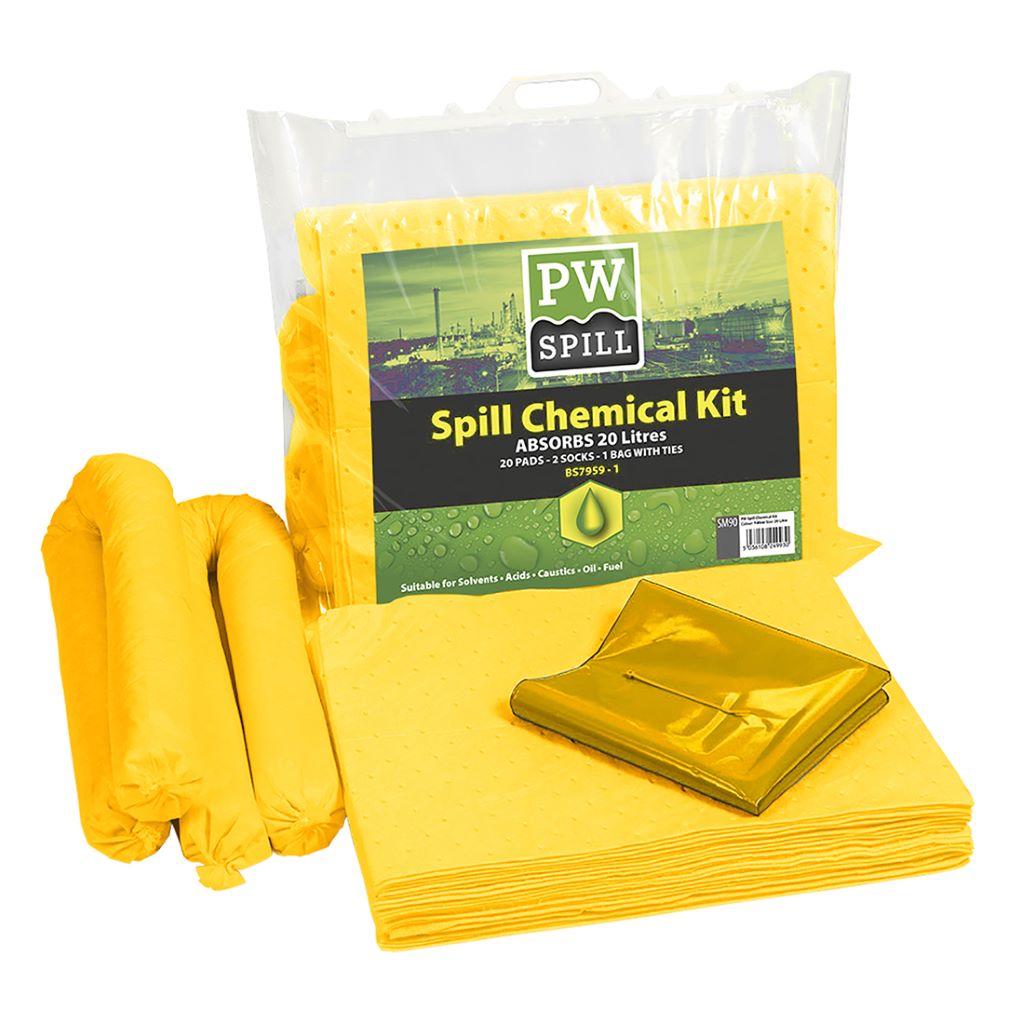 Spill Chemical Kit 20L  (Pk6) SM90 Yellow