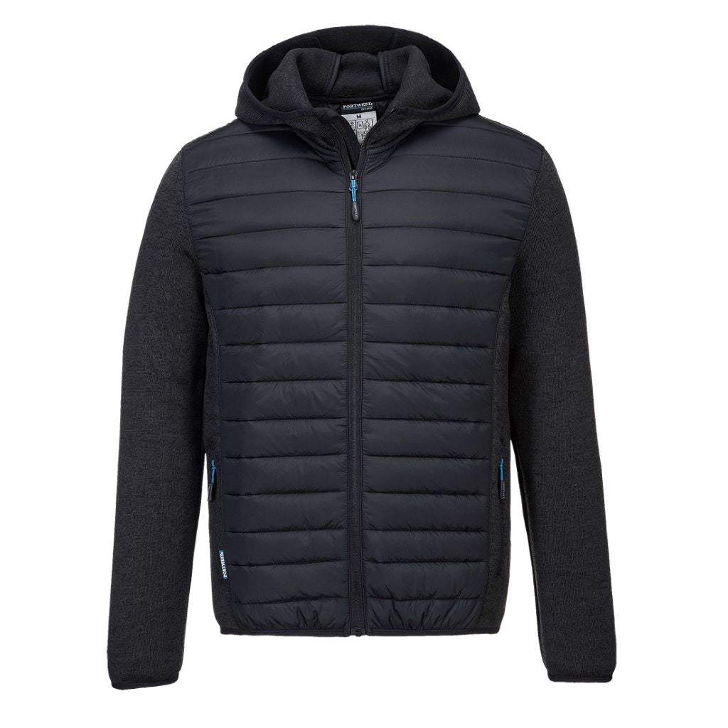 KX3 Baffle Knit Jacket T832 GreyMarl