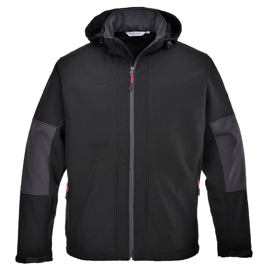Softshell with Hood TK53 Black
