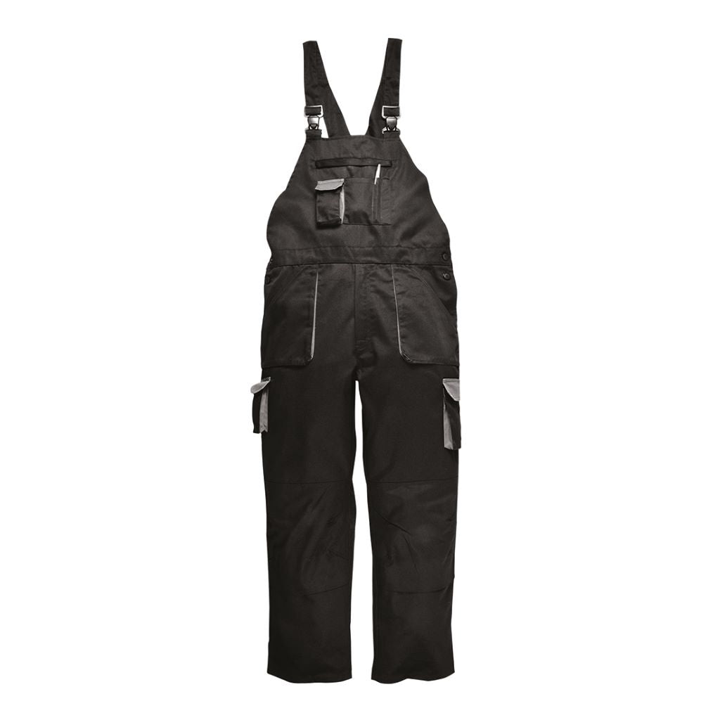 Contrast Bib & Brace Lined TX17 Black