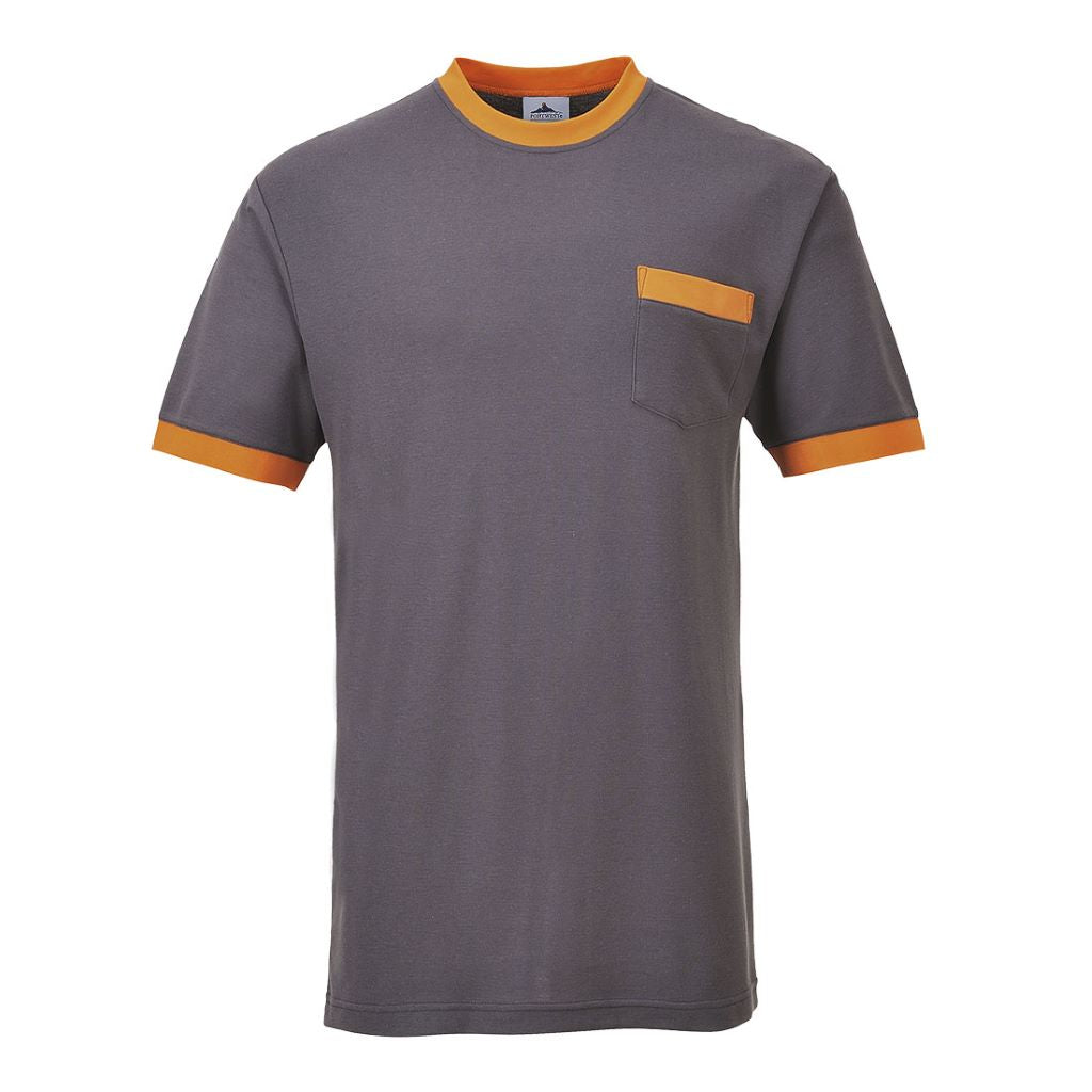 Contrast T-Shirt TX22 Grey