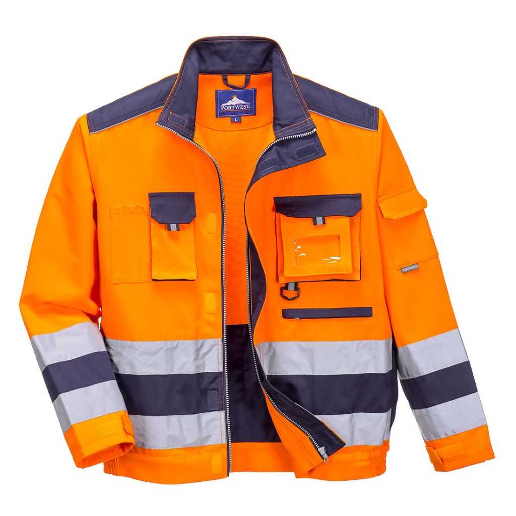 Lille Hi-Vis Jacket TX50 OrangeNavy